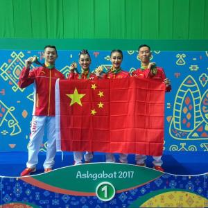 中国体育舞蹈代表队参加亚洲室内与武道运动会喜获四金